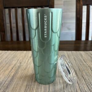 STARBUCKS | 24oz Mermaid Scale Green Shimmer Stainless Steel Tumbler